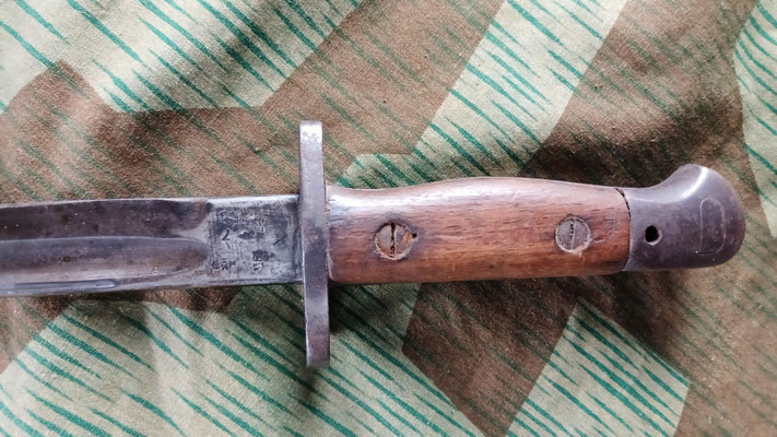 Baïonnette anglaise modèle 1907 marquages ricasso 