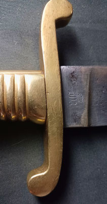 glaive saxons modèle 1845 poinçon courronne  JHR 