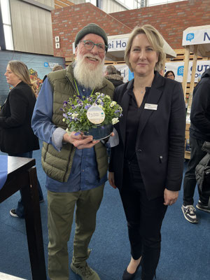 Meike Kern - Geschäftsführung des Husumer Messegesellschaft & John Langley