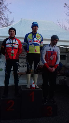 Jérémy Bolli 2ème vétéran -Championnat Régional FSGT de Cyclo-cross - Cyclo-cross du Bief de Niffer (68) - 03 décembre 2023 -