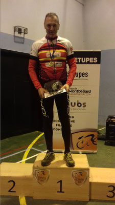 Christophe Schneider  1er Super-vétéran Cyclo-cross de Fesches Le Châtel (25)