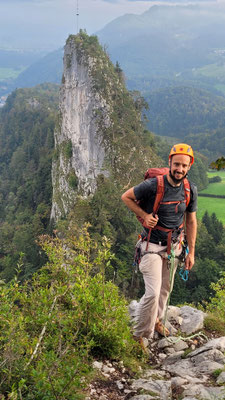am Großen Barmstein mit Blick zum Kleinen