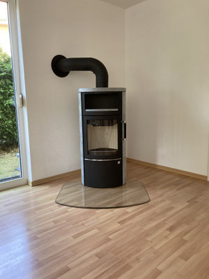 Kaminofen mit Glasplatte zum Wegnehmen Glienicke