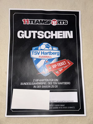 2 VIP Karten Heimspiel TSV Hartberg