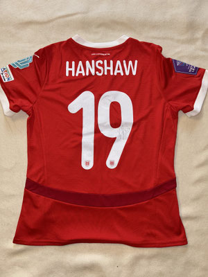 Signiertes Trikot von Verena Hanshaw, ÖFB Teamspielerin 