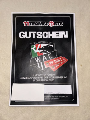 2 VIP Karten Heimspiel Wolfsberg AC