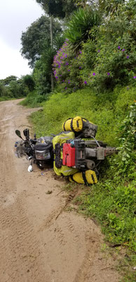wipeout in Honduras, sprained my wrist