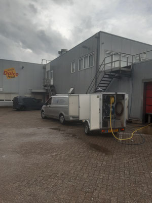 hogedrukreinigingsmachine met heet water