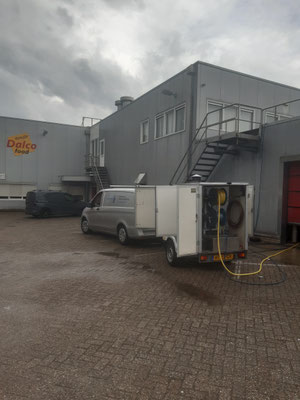 hogedrukreinigingsmachine met heet water