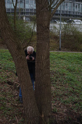 Hartmut Domröse hinter den Kulissen. © Sophie Heydorn