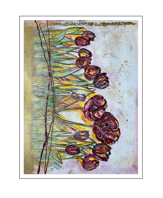 'Family tulips' Size: 80x60x2