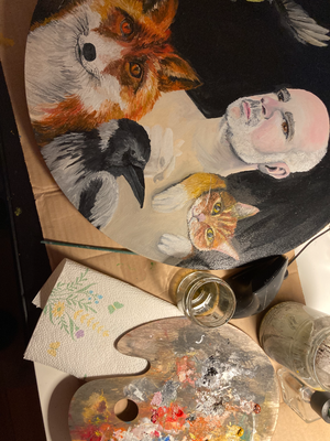 Seelenmensch in Arbeit