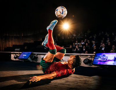 Football cinema TV advert