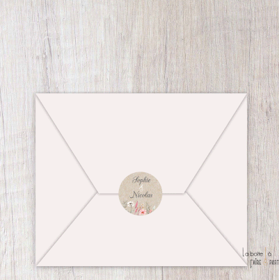Faire-part mariage animé-faire-part mariage virtuel- faire part mariage digital-numérique animé-invitation électronique-vidéo-à envoyer via les réseaux sociaux-whatsapp-facebook-messenger-mms--fleur sauvage-kraft-mappemonde-champêtre-pictogramme-guirlande