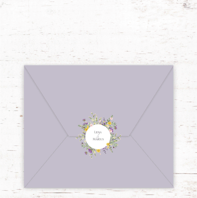 Faire-part mariage gif animé-faire-part mariage virtuel- faire part mariage digital-numérique animé-électronique-vidéo-à envoyer via les réseaux sociaux-whatsapp-facebook-messenger-mms-fleurs-champetre-bouquet de fleurs-des champs-sauvage-violet-jaune-ver