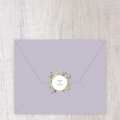 Faire-part mariage gif animé-faire-part mariage virtuel- faire part mariage digital-numérique animé-électronique-vidéo-à envoyer via les réseaux sociaux-whatsapp-facebook-messenger-mms-fleurs-champetre-bouquet de fleurs-des champs-sauvage-violet-jaune-ver