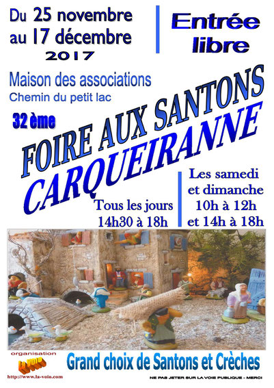 Foire aux santons Carqueiranne 2017 Var 83