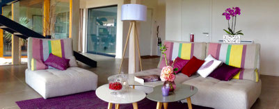 Villa Lascaux, guest house near Sarlat and the Lascaux caves, library lounge