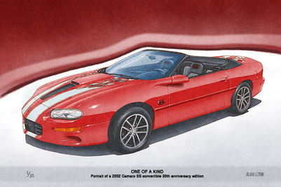 2002 Camaro SS limited edition print