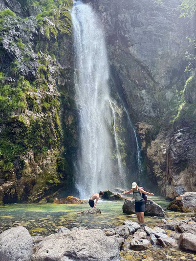 Grunas Wasserfall bei Theth
