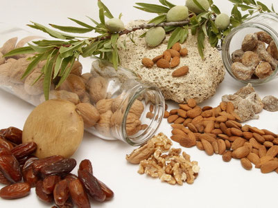 Lebensmittel der Frucht-Nuss-Linie