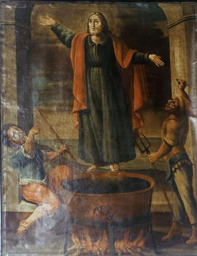 Olmo - Martyre de Saint-Jean l'Evangéliste à la Porte latine - Francesco Carli (1735-1821)