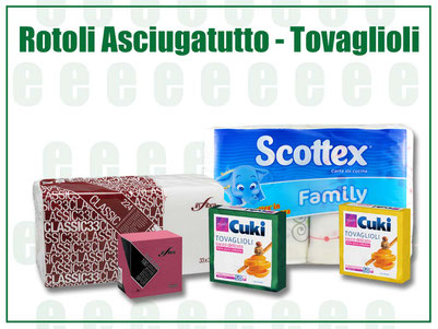 rotoli asciugatutto tovaglioli