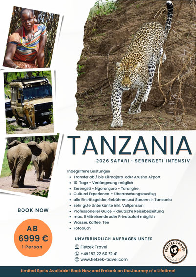 Spezial Safari Serengeti Intensiv in Tansania 2026