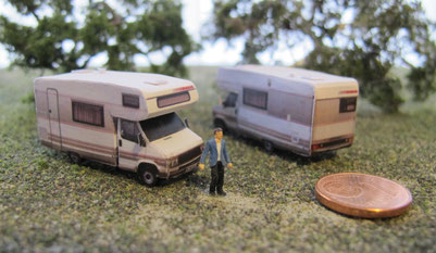 Wohnmobilmodelle, Spur N (1:160) - bei Interesse auf Bild klicken