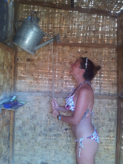 Water can shower in Peru....