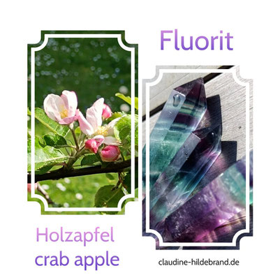 Fluoritspitzen und Holzapfel