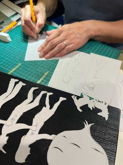 影絵の工作