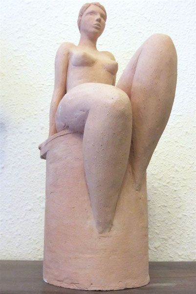 "hommage à Tamara" sculpture argile 2013.