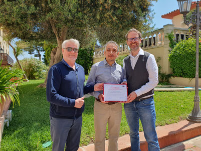 From left: Herman van der Putten, Monther Abu-Remaileh and Frank Stehr