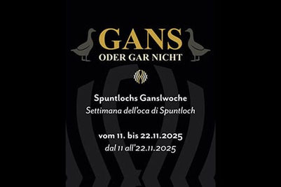 Spuntlochs Ganslwochen in Kaltern: „Gans oder gar nicht“ – Genusswochen vom 11. bis 22.11.2025 mit herbstlichen Gans-Gerichten im Restaurant Spuntloch.