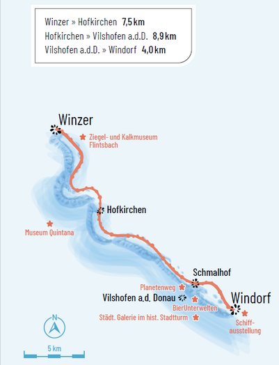 Donau-Panoramaweg Etappe 9: Winzer - Windorf