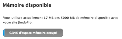 Mémoire disponible sur un site Jimdo