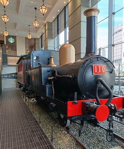 旧横濱鉄道歴史展示場の110形蒸気機関車