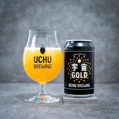 宇宙ビール　UCHU BERUWING   宇宙GOLD