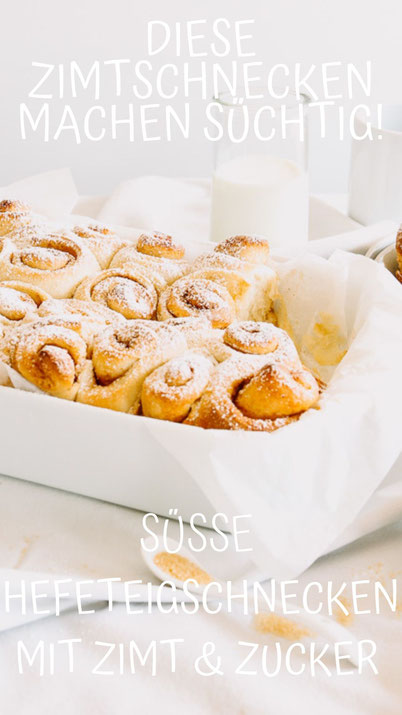 Süsse Hefeteigschnecken mit Zimt und Zucker