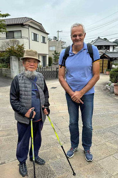 100-jähriger in Kannawa Onsen 