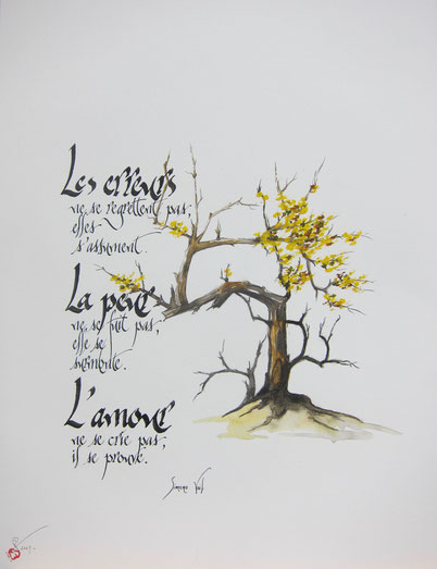 C80 - 50x65 - Encre et décors
