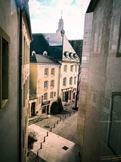 View inside the old quarter of Luxembourg city