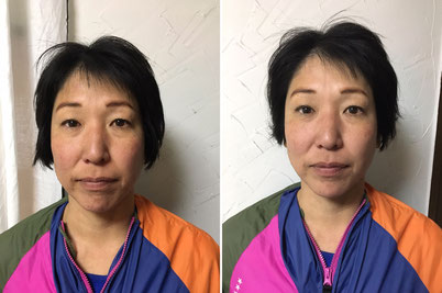 1回目 20分ほどの小顔トライアル