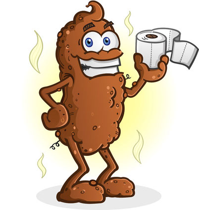 Poo holding paper
