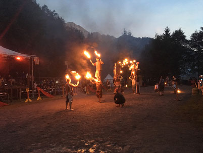 Fire show at Zeitreise / Ritterspiele (= Time travel)