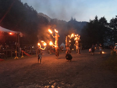 Fire show at Zeitreise / Ritterspiele (= Time travel)