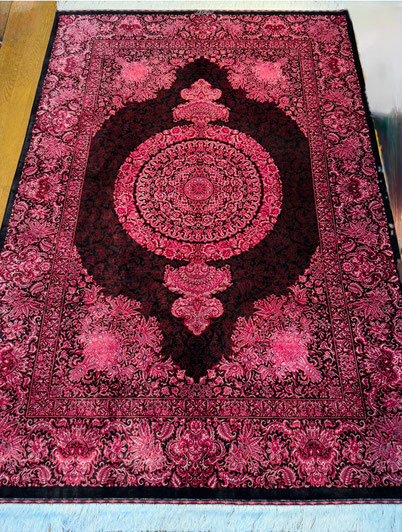 QUM SILKドザール200X140 - ペルシャ絨毯 キリム ペルシャン