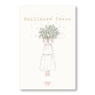 Carte Bouquet De Voeux Tendrement Fe Illustrations Papeterie Boheme En septembre j'ai eu cette commande d'une paire de perroquets.