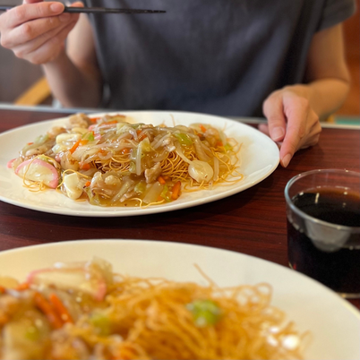 自宅で皿うどん